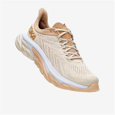 hoka shoes beige|beige hoka shoes for women.